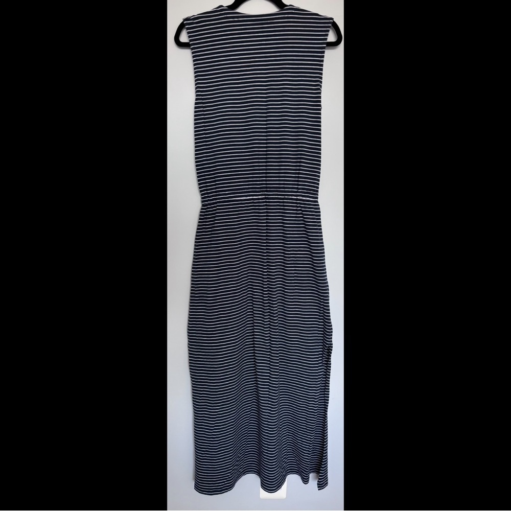 PACT Maxi Dress – Navy & White Stripe – Size M - Picture 6 of 6